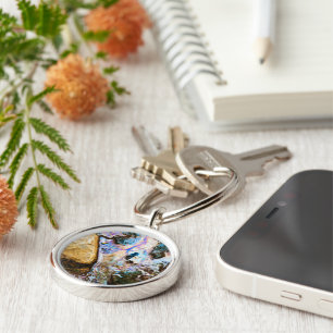 abstract nature still water keychain
