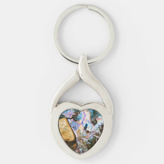 abstract nature still water keychain