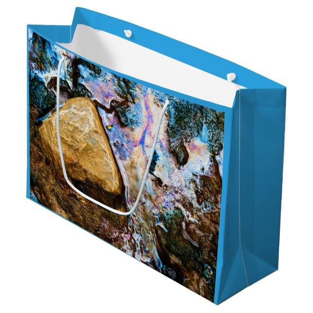 abstract nature still water large gift bag (Front Angled)