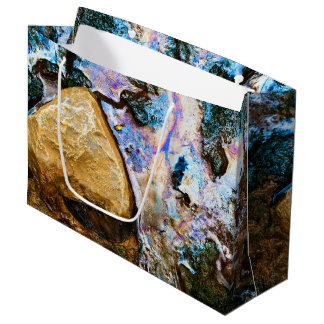 abstract nature still water large gift bag