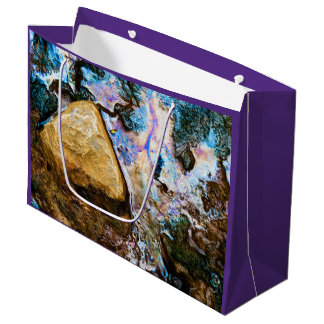 abstract nature still water large gift bag