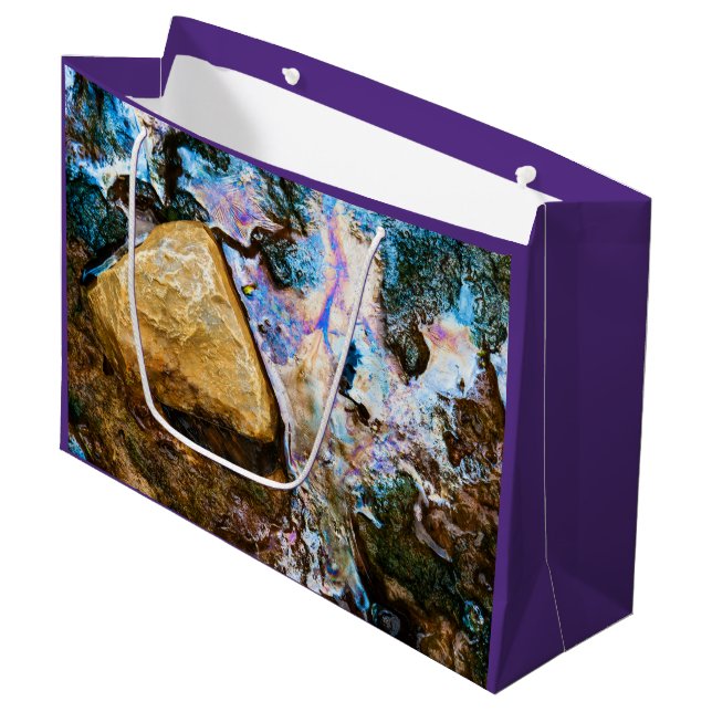 abstract nature still water large gift bag (Front Angled)