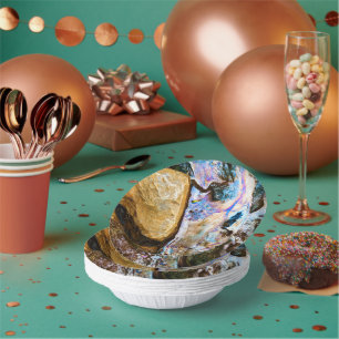 abstract nature still water paper bowls plate