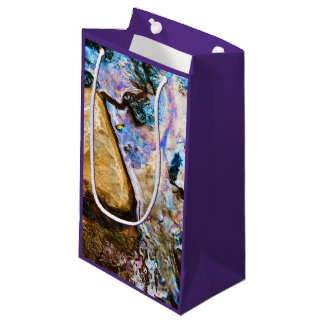 abstract nature still water small gift bag