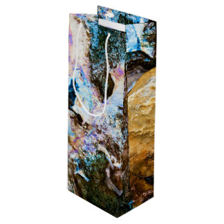 abstract nature still water wine gift bag