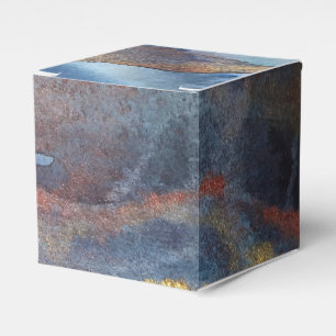  Abstract Navy Blue Gold Watercolor Elegant Modern Favor Box