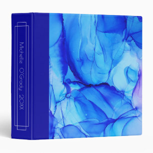 Abstract Navy Purple Agate Custom Alcohol Ink Binder