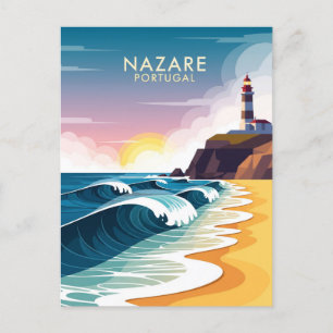 Abstract Nazare Portugal Postcard