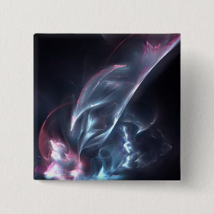 Abstract Nebula Blue and Purple 2 Inch Square Button