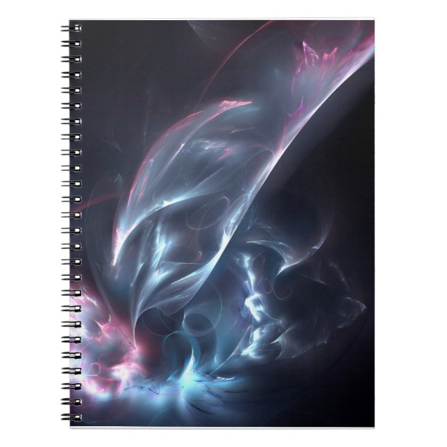 Abstract Nebula Blue and Purple Notebook (Front)
