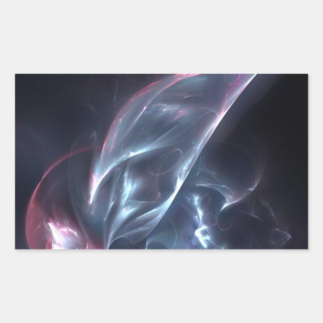 Abstract Nebula Blue and Purple Sticker (Front)