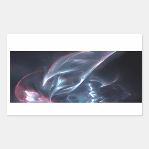 Abstract Nebula Blue and Purple Sticker