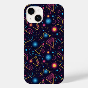 Abstract neon geometric shapes design Case-Mate iPhone 14 case
