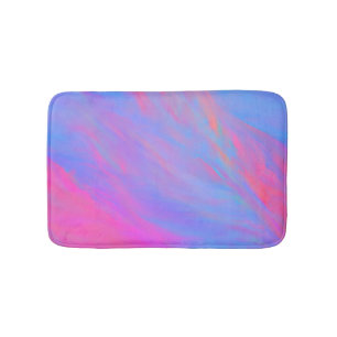 Abstract Neon Ink Flow Bath Mat