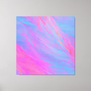 Abstract Neon Ink Flow Canvas Print