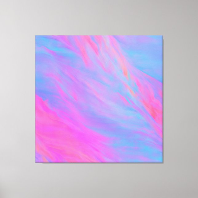 Abstract Neon Ink Flow Canvas Print (Front)