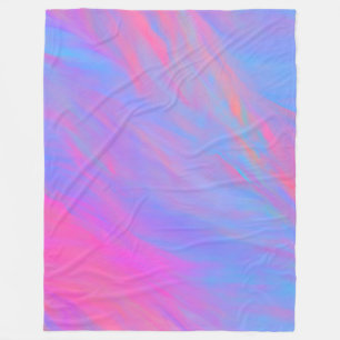 Abstract Neon Ink Flow Fleece Blanket