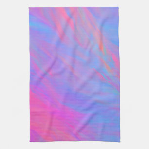 Abstract Neon Ink Flow Kitchen Towel