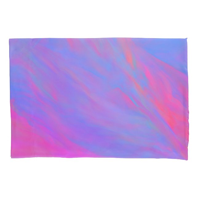 Abstract Neon Ink Flow Pillowcase (Front)