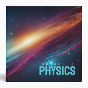 Abstract Neon Space Fluid Cosmic Galaxy Synthwave Binder