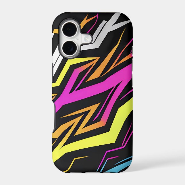 Abstract Neon Stripes (Back)