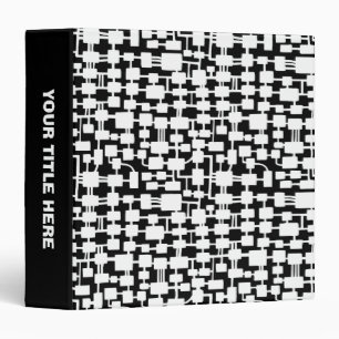 Abstract Network (1.5in) - White on Black Binder