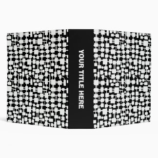 Abstract Network (2.0in) - White on Black Binder
