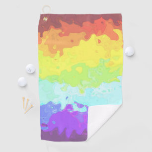 Abstract Neurogender Pride Flag Bandana Golf Towel