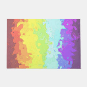 Abstract Neurogender Pride Flag Doormat