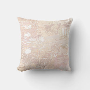 Abstract Neutral Mix Throw Pillow