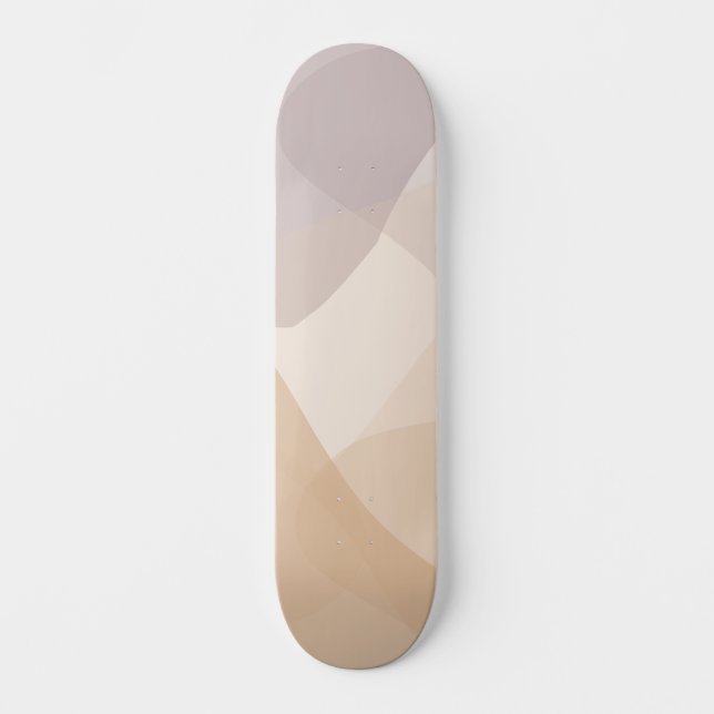 Abstract Neutral Tones Skateboard (Front)