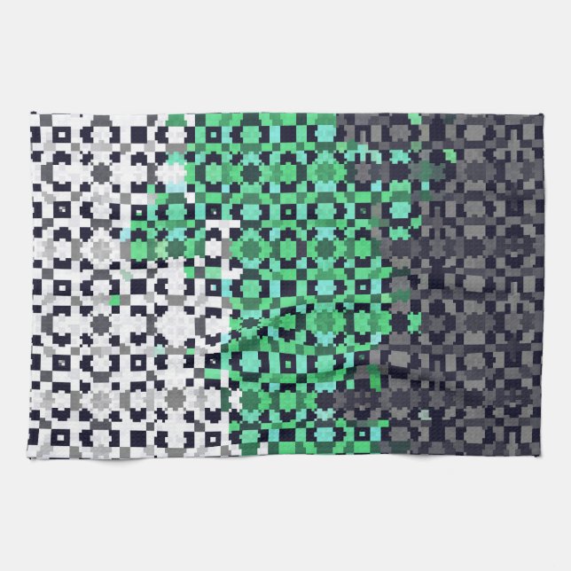 Abstract Neutrois Pride Flag   Kitchen Towel (Horizontal)