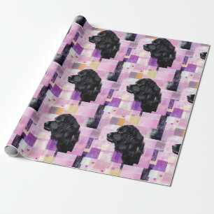 Abstract Newfie pattern Wrapping Paper