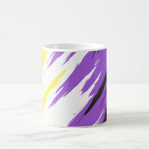 Abstract Nonbinary Pride Flag     Coffee Mug
