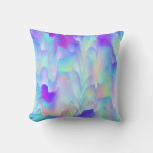 Abstract Northern Lights Throw Pillow