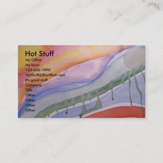 abstract now business card (Front)