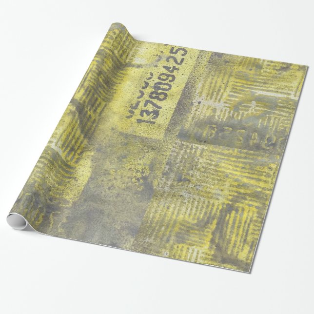 Abstract Number One Wrapping Paper (Unrolled)