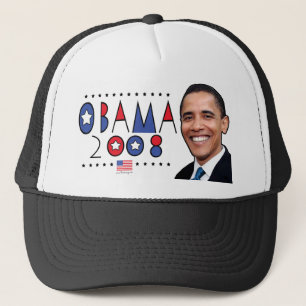Abstract Obama Pic 2008 Trucker Hat