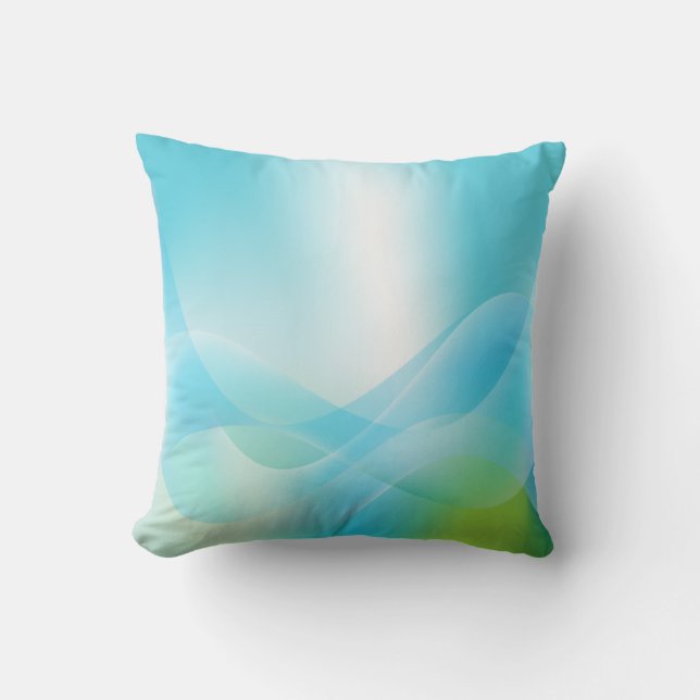 Abstract Ocean American MoJo Pillow (Front)