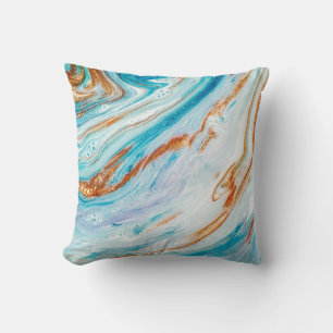 Abstract ocean- ART. Natural Luxury. Style incorpo Throw Pillow