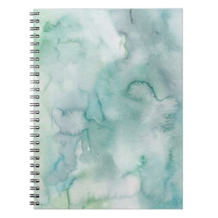 Abstract Ocean-Inspired Watercolor Notebook