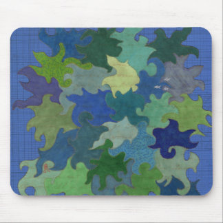 Abstract ocean mousepad