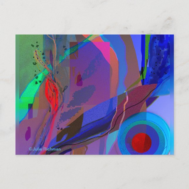 Abstract Ocean View postcard (Front)