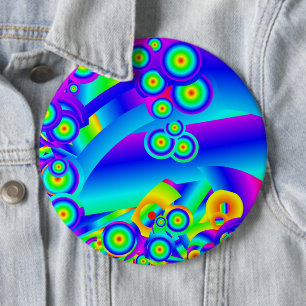 Abstract Ocean waves Button