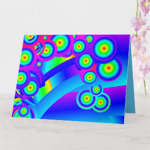 Abstract Ocean waves Card