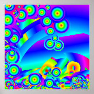 Abstract Ocean waves Poster