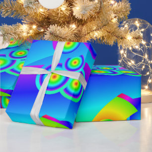 Abstract Ocean waves Wrapping Paper