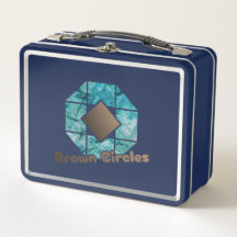 Abstract Octagon with Brown Square and Opposite Ci