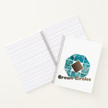 Abstract Octagon with Brown Square and Opposite Ci