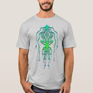 Abstract Octopus Tribal Squid Tattoo Design T-Shirt